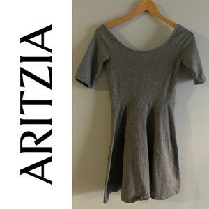 Aritzia Talula Grey Lexington Skater Dress Size Small